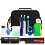 14-in-1 Fiber Optic Cleaning Tool Kit with 400X Magnifier, MPO Cleaning Pen and Cleaning Box