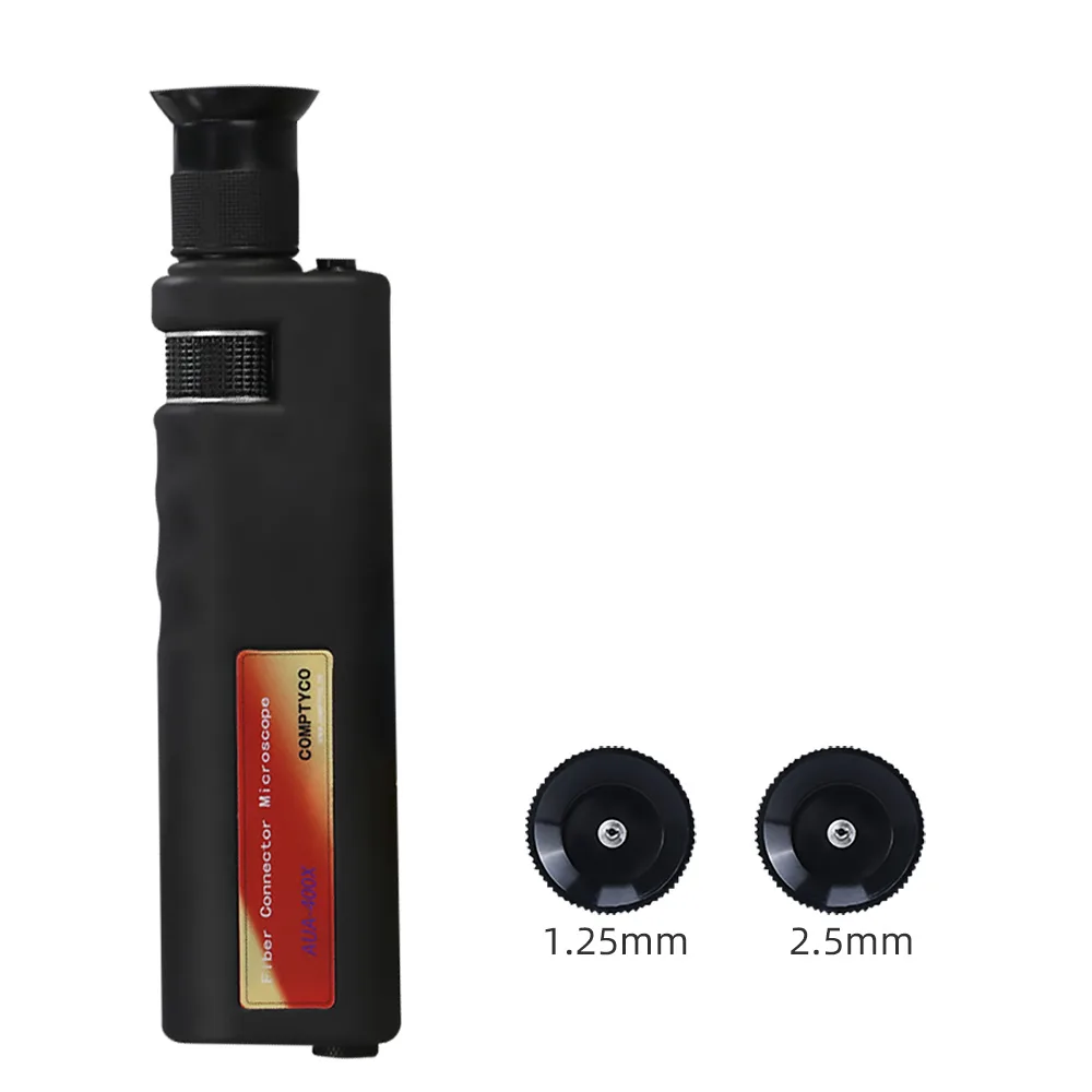 Kit de ferramentas de limpeza de fibra óptica 14 em 1 com lupa de 400x
