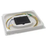 LGX カセット PLC スプリッター モジュール SC/UPC の内部構造。ファイバー レイアウトを示しています。