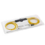 Internal structure of FBT Fiber Optic Splitter Small Box showing fiber components.