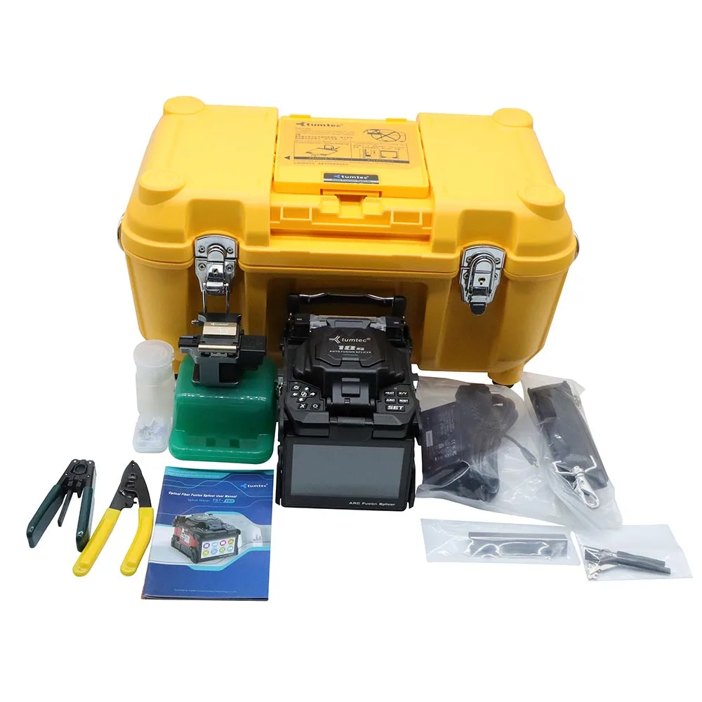 Kit giuntatrice a fusione con scanalatura a V in fibra ottica