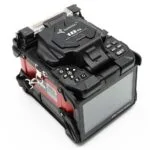 Giuntatrice a fusione con scanalatura a V in fibra ottica sinistra