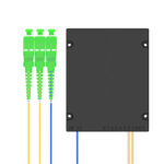 FTTH 3 SC/APC connectors PLC Splitter ABS Box