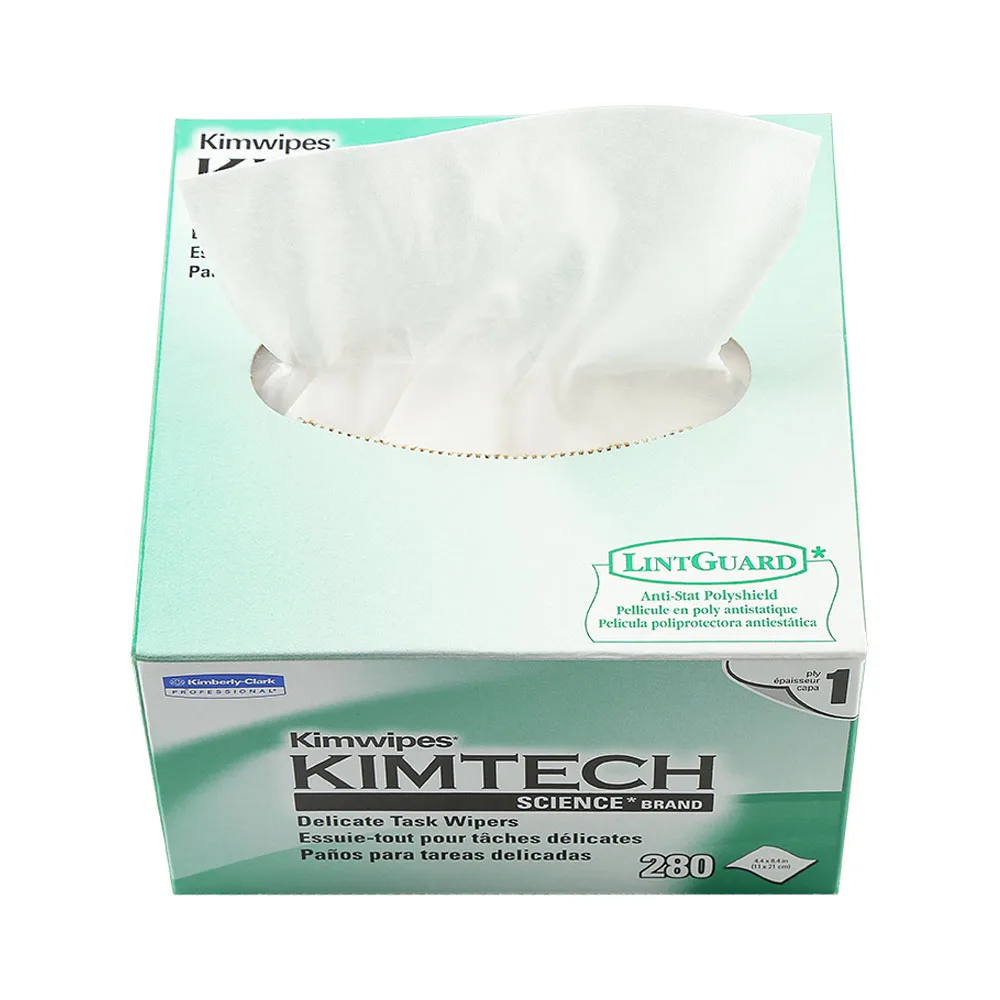 কিমটেক প্রিসিশন ফাইবার অপটিক ক্লিনিং ওয়াইপস নিচের দিকে তাকিয়ে