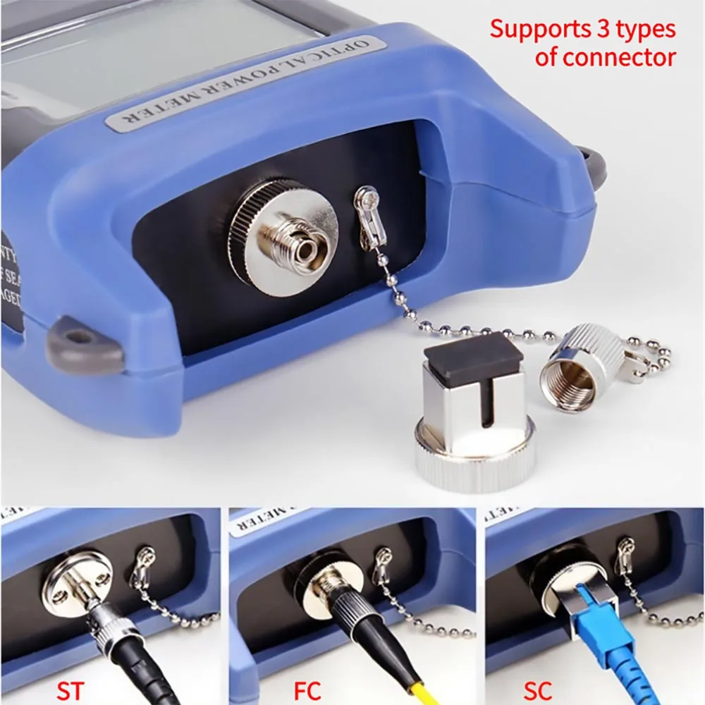 Pengukur Daya Optik G1 -70~+10dBm 800-1700nm 3 jenis konektor