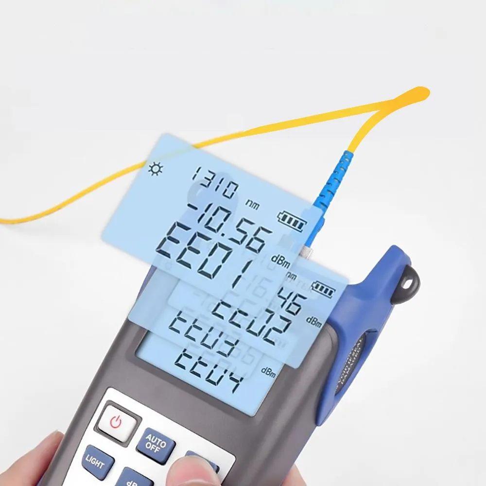 Pengukur Daya Optik G1 -70~+10dBm Mendukung penyimpanan data uji
