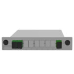 Internal structure of LGX Cassette PLC Splitter showing fiber components.