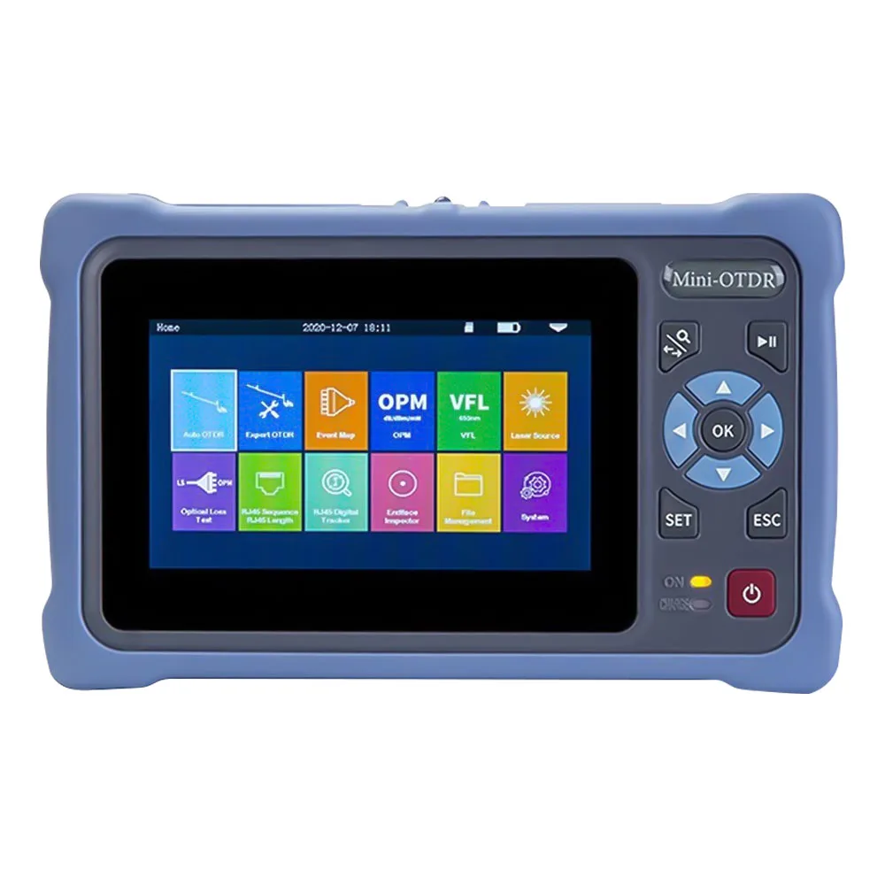 NK4000 Mini Smart OTDR dengan OPM, OLS, VFL, Penguji Kabel RJ45, Konektor FC/SC/ST APC & UPC