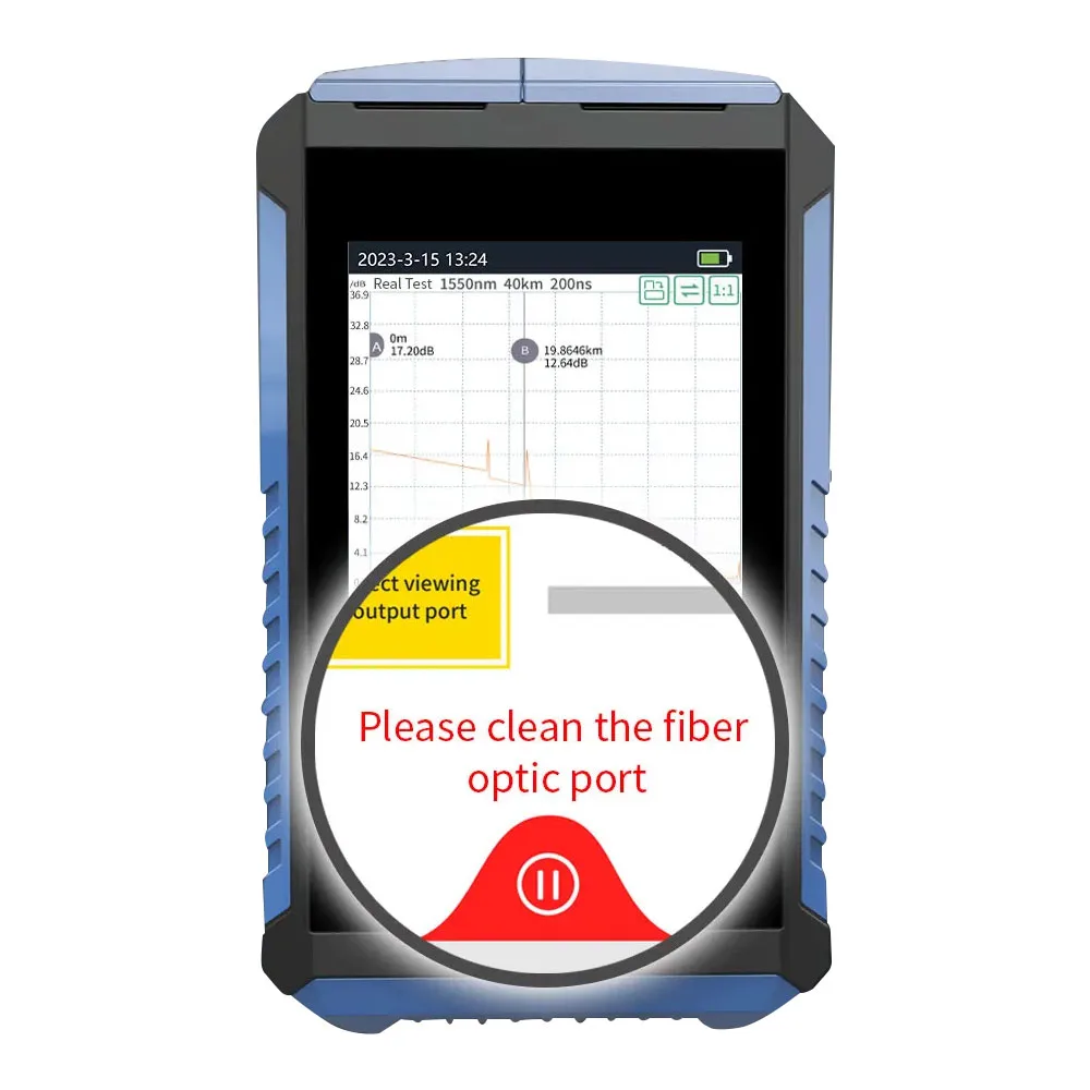 NK4200 Mini OTDR Optical Network Tester fiber optic port