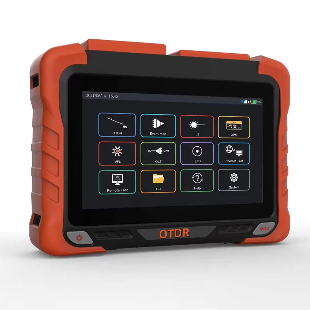 Testador de fibra óptica NK6200 com reflectômetro óptico no domínio do tempo (OTDR) - Lado do produto