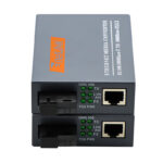 1 Pair Netlink Fiber Media Converter lying flat.