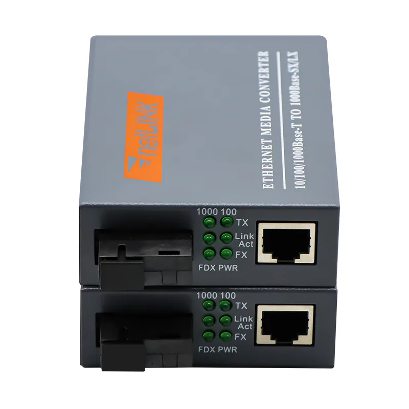 ตัวแปลงสื่อไฟเบอร์ Netlink 1 คู่วางราบ