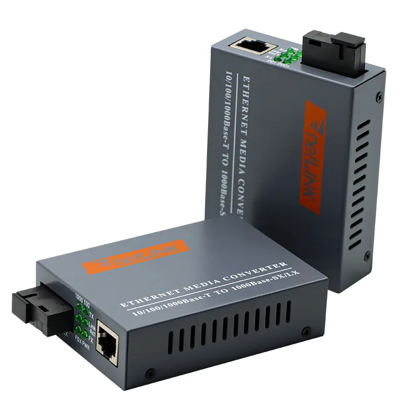 ตัวแปลงสื่อไฟเบอร์ Netlink 1 คู่ ตั้งตรง