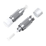 Comparison of two Adjustable FC/UPC Fiber Optic Attenuators side by side.