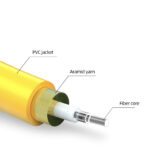 Structural diagram of FC/UPC to LC/UPC Fiber Optic Patch Cable