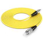 Side view of FC UPC Simplex to FC UPC Simplex Fiber Patch Cable
