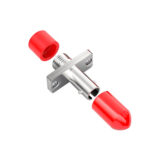 Disassembled view of Fiber Optic Adapter FC/ST showing internal components.