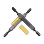 Side view of Fiber Optic Mechanical Splice 250µm/900µm.