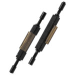 Fiber Optic Mechanical Splice 250µm/900µm standing upright.