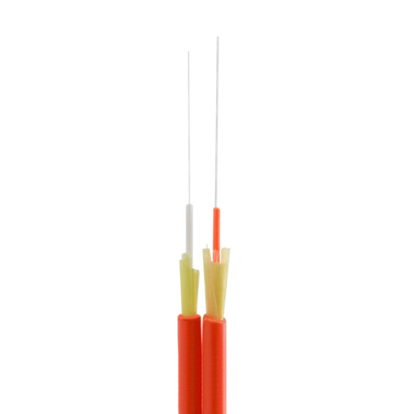 GJFJBV Flat Duplex Tight Buffer Fiber Optic Zipcord Cable, 2mm/3mm, Indoor