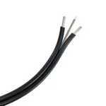 Cabo de fibra óptica LSZH - Conector borboleta de aço GJXH-1,2,4B6 para instalação interna em FTTH