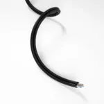 Vista em corte transversal do cabo de fibra óptica LSZH