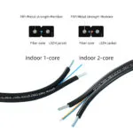 Estrutura de cabo de fibra óptica LSZH