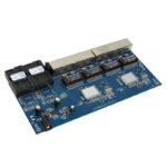 Gigabit Fiber Optic Switch standing upright.