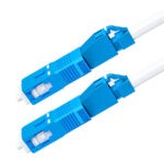 Comparison of two LC Female to SC Male Adapters side by side.