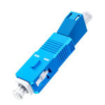 LC Female to SC Male Adapter - SM 9/125μm, SC/UPC to LC/UPC Hybrid Fibre Simplex Converter