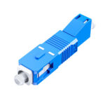 LC Female to SC Male Adapter shown from different angles.