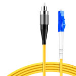 Display of LC UPC and FC UPC connectors on the fiber patch cable