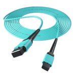 MPO to MPO Patch Cable, OM4, 8/12/24/48 Fiber, Type B, Female to Female, LSZH, 40G/100G MPO Cable