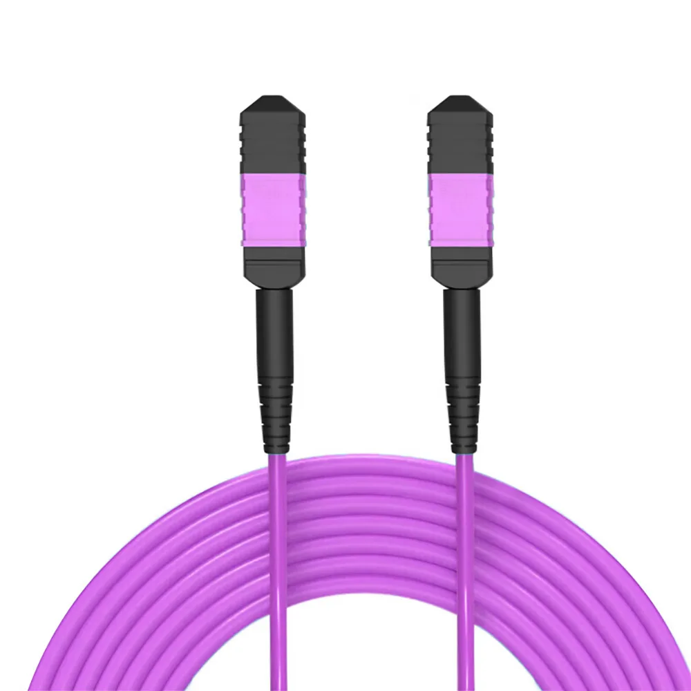 Cable de conexión multifibra MTP a MTP OM4 de 12 hilos, tipo B, hembra-hembra, LSZH, UPC, 100 G
