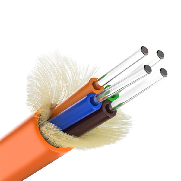 Customized OM1 Multimode Simplex Fiber Optic Breakout Cable, 62.5/125μm, Tight-Buffered