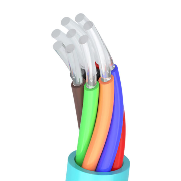 OM3 24 Core Loose Tube Fiber Optic Breakout Cable, Tight-Buffered, LSZH Jacket, 10Gbps Multimode