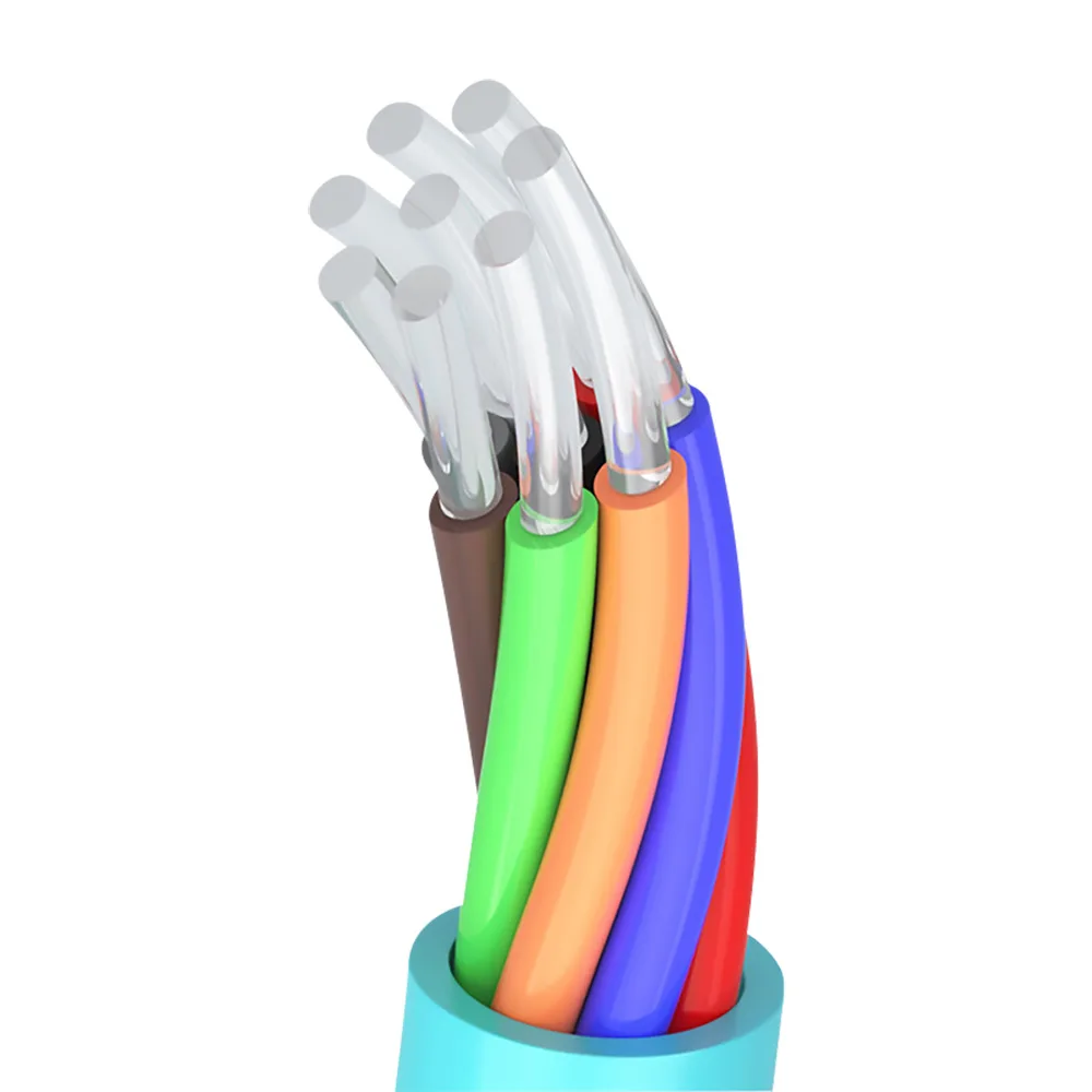 Kabel Breakout Serat Optik Tabung Lepas OM3 24 Inti, Penyangga Ketat, Jaket LSZH, Multimode 10Gbps