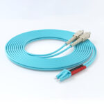 Customized Multimode OM3 Fiber Optic Patch Cord, Duplex, LC/SC/FC/ST/MU Connectors, UPC/APC Polish, LSZH Jacket