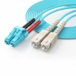 Customized Multimode OM3 Fiber Optic Patch Cord LC-SC connectors