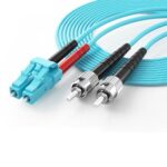 Customized Multimode OM3 Fiber Optic Patch Cord LC-ST connectors