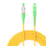 SC/APC to FC/APC Simplex Fiber Patch Cable, Single Mode, 9/125, 2.0mm, Custom Length