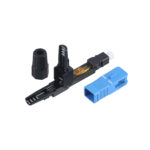 Disassembled SC/UPC Fiber Optic Fast Connector for comparison.