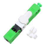 SC/APC Fiber Fast Connector standing upright.