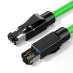 4 Core RJ45 Connector CAT5E Cable Silver Plated