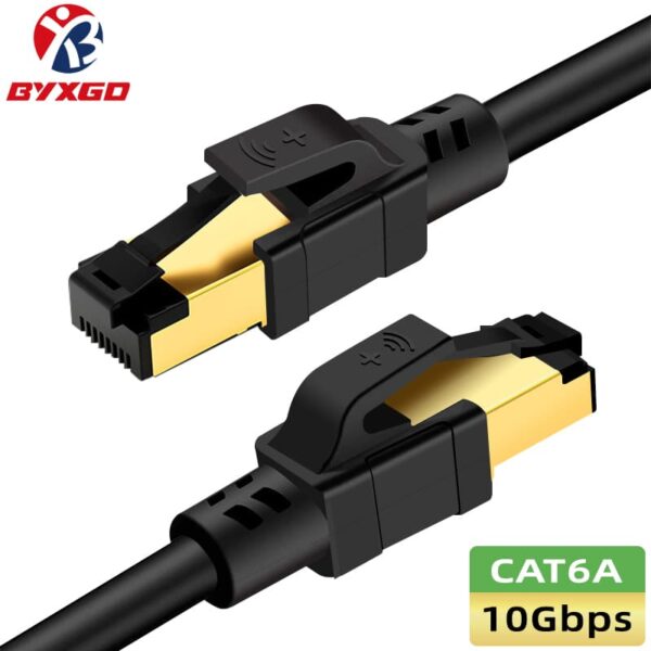 Black 10Gbps Ethernet Cable