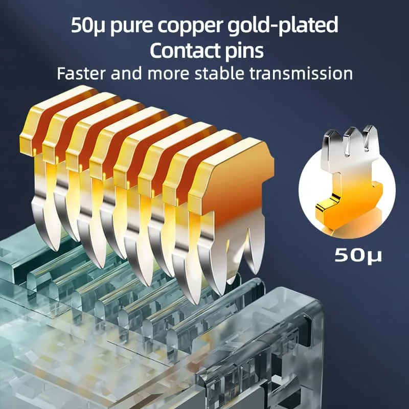 Kabel krosowy Ethernet CAT5E z podwójnym ekranowaniem i złączem RJ45