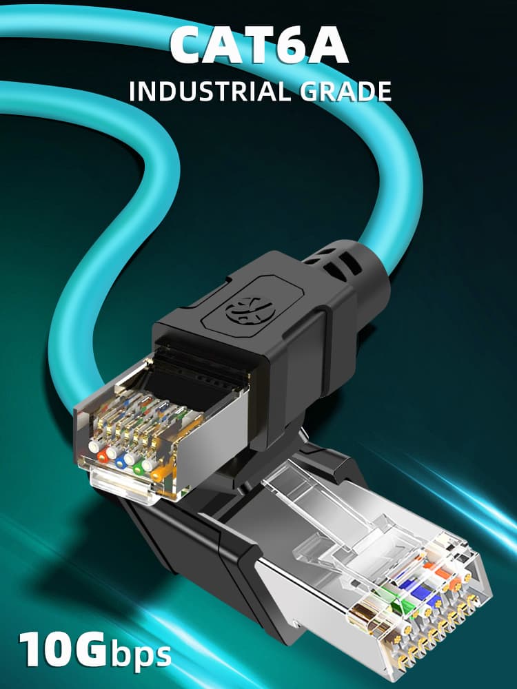 CAT6A Industrial Ethernet Cable – 10Gbps