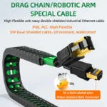 Câble Ethernet CAT6A vert avec connecteurs RJ45 plaqués or