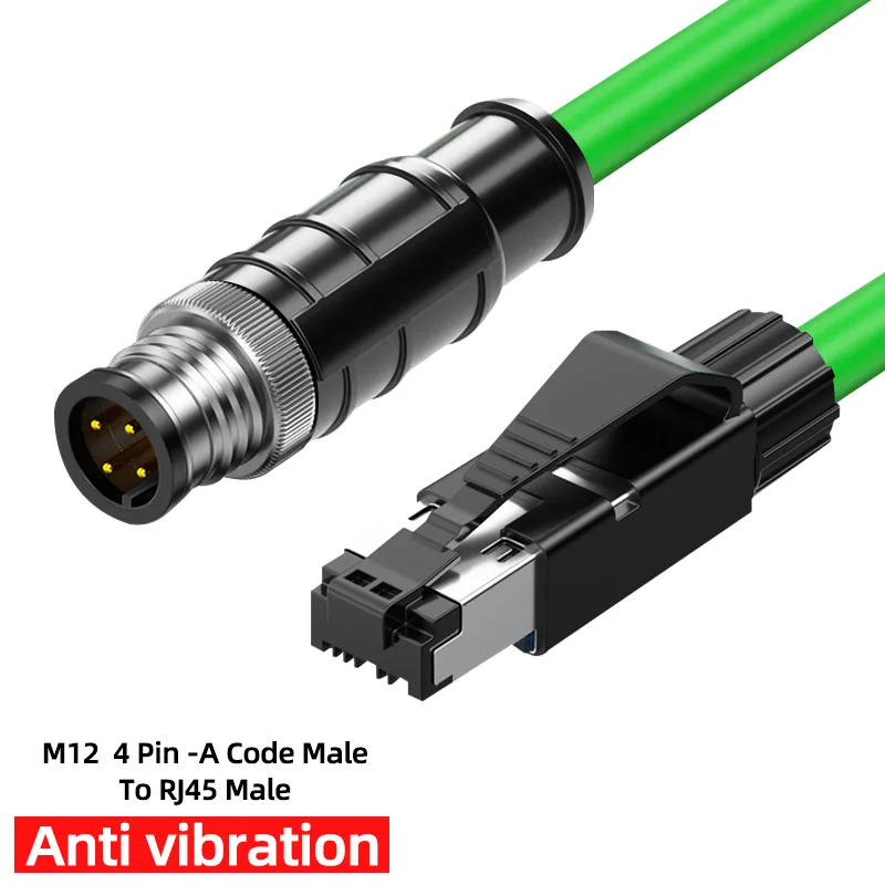 M12 4핀 A-코드 수-RJ45