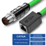 M12 A codiertes 8-poliges Stecker-auf-RJ45-Buchse-S/FTP-Kabel